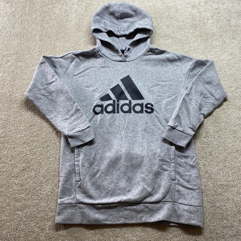 Adidas Hoodie Mens Small Pullover Sweatshirt Athletic Long Sleeve Sportswear